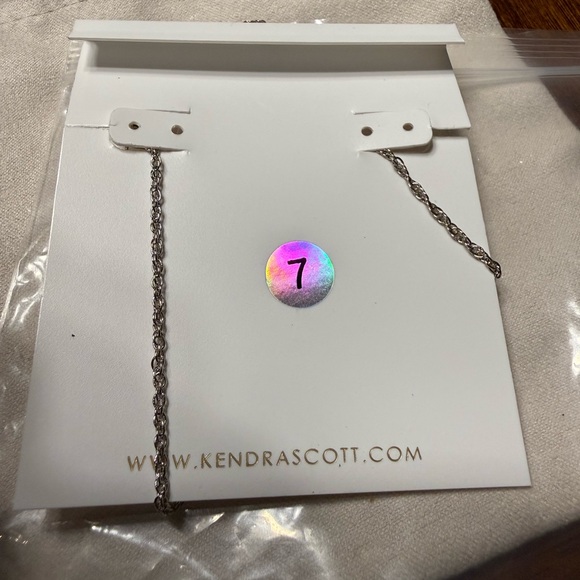 New Kendra Scott Mallory Rose Silver Locket Short Pendant Necklace - Picture 6 of 6